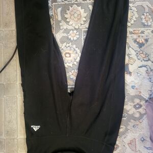 adidas Black Capris with Small Logo